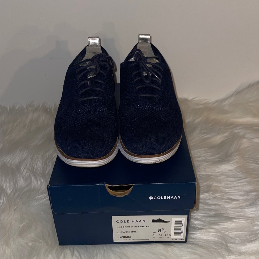 Cole Haan Men's Dark Blue Oxfords